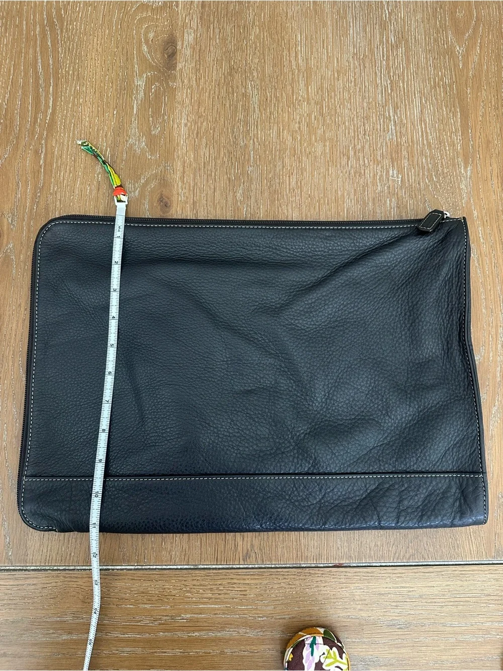 Levenger brown leather laptop case “breifolio”